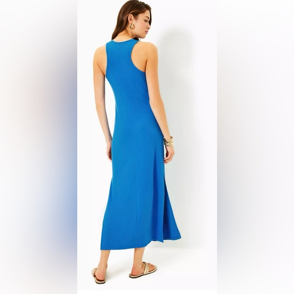 NWT Lilly Pulitzer Ulla Maxi Dress in Morelle Blue. - Picture 2 of 9